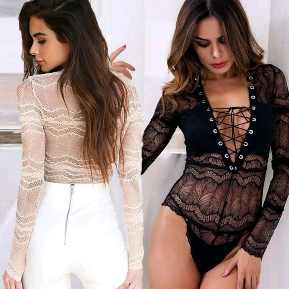 🖤🆕️ Lacey Long Sleeves Bodysuit